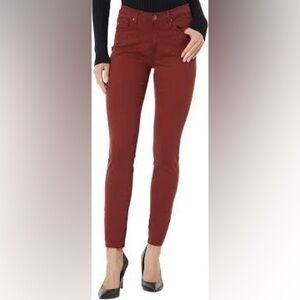 Adriano Goldschmied Wine Color “The Stilt Cigarette Leg” Low Rise Jeans Size 26